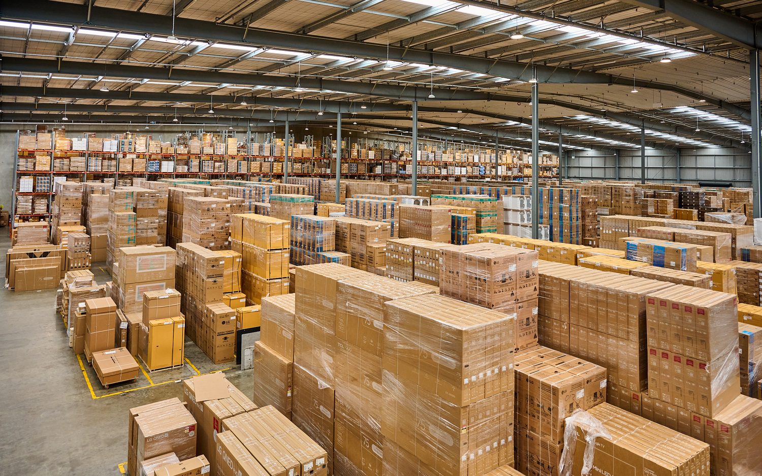 Bulk warehousing facility interior